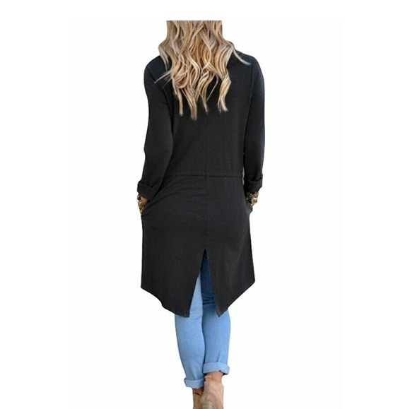 ADINA Long Open Front Cardigan - Picture 4 of 4